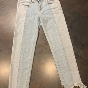 AEO two panel skinny jeans